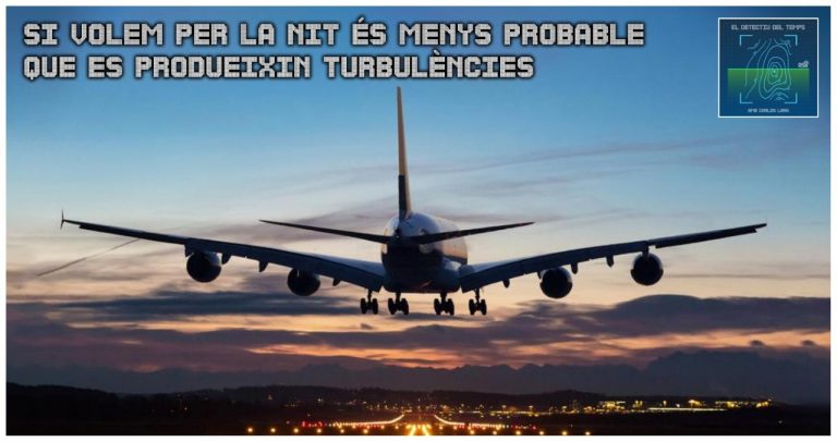 El Detectiu del Temps – Per què és menys probable que es produeixin turbulències si volem de nit?