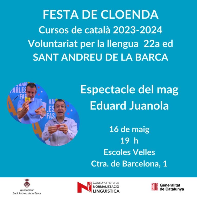 La màgia serà protagonista en la Festa de cloenda dels cursos de català per a adults