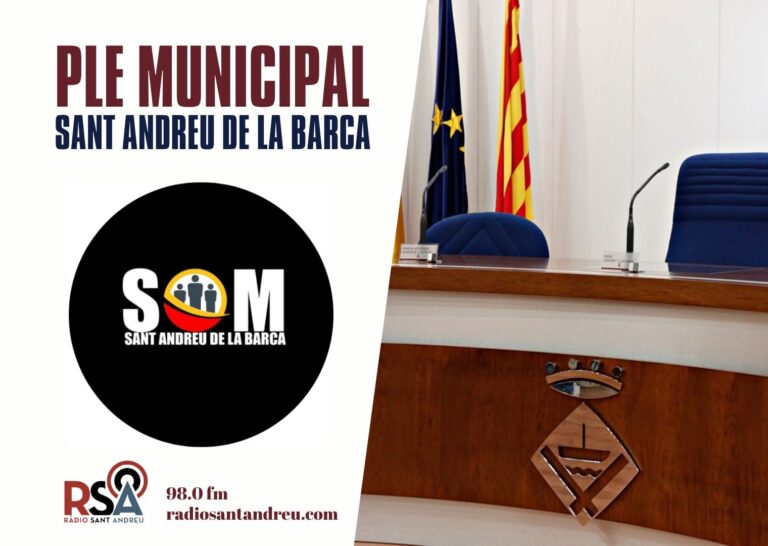 SOM Sant Andreu presenta una moció per la prevenció del consum d’alcohol entre els joves de Sant Andreu de la Barca