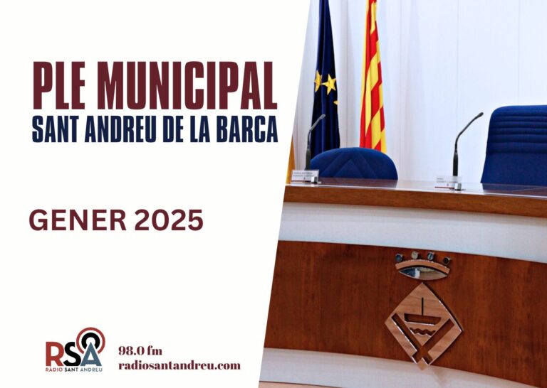 Àudio i Vídeo Ple Municipal de Sant Andreu de la Barca del 30 de gener de 2025