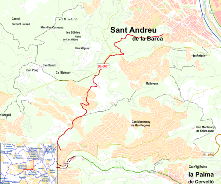 L’Ajuntament de Sant Andreu de la Barca arrenca el compromís de la Diputació perquè es faci càrrec del manteniment de la carretera de Corbera