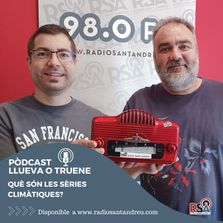 PÒDCAST LLUEVA O TRUENE 61 – Què són les sèries climàtiques?
