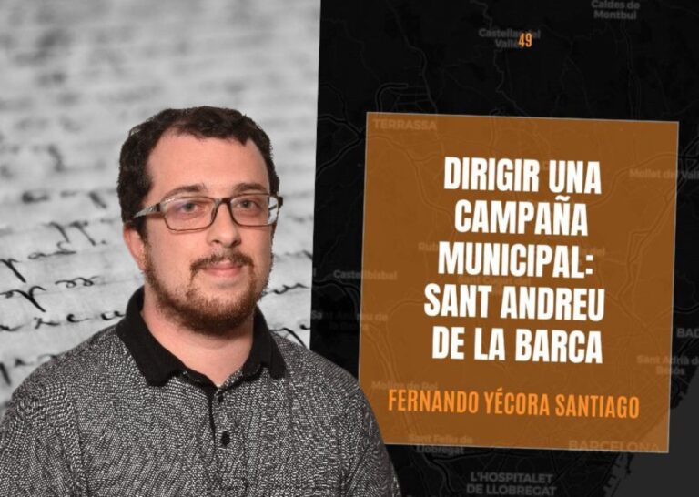 Fernando Yécora, exregidor de Ciutadans presenta el llibre “Dirigir una campaña municipal Sant Andreu de la Barca”