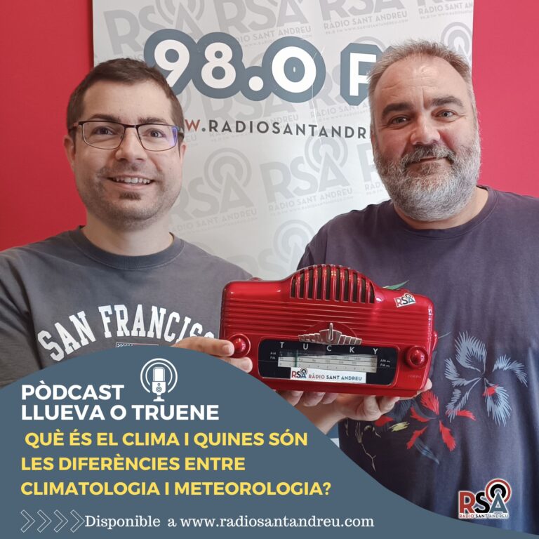 PÒDCAST LLUEVA O TRUENE 62 – Què és el clima i quines són les diferències entre climatologia i meteorologia?
