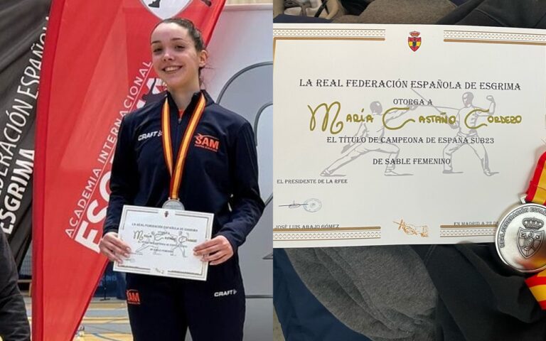 Maria Castaño, campiona d’Espanya de sabre en la categoria sub-23
