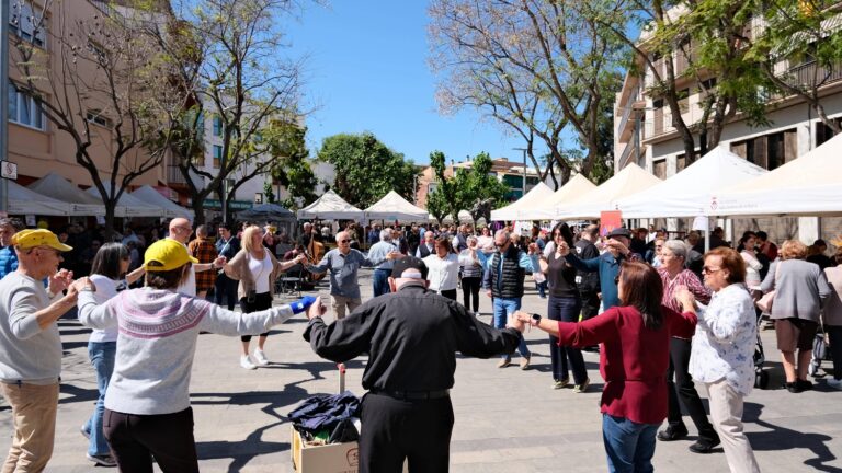 La plaça de la Font de la Roda acull el Sant Jordi de les entitats de la ciutat
